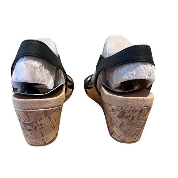 LifeStride Mexico Wedge Sandal Black - 10M NIB - Picture 5 of 7